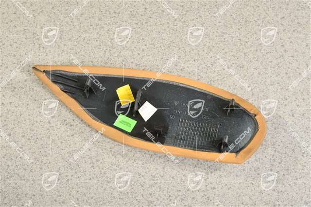 Centre console cover, Lateral, Leatherette, Savanna Beige, R