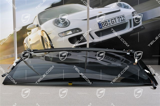 Heckscheibe, Dämglass im Fond, metallbedampft, Antenne im Heckspoiler