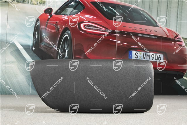 Lordosenstütze / Mittelteil, Kunstleder, Schwarz, Cabrio, L