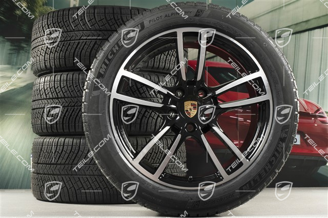 20-inch Cayenne COUPE Sport winter wheel set, rims 9J x 20 ET50 + 10,5J x 20 ET55 + Michelin winter tyres 275/45 R20 + 305/40 R20, with TPMS