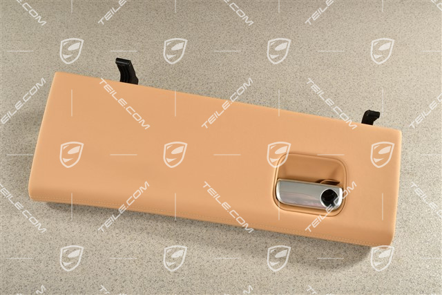 Handschuhkasten Blende, Leder, Luxorbeige