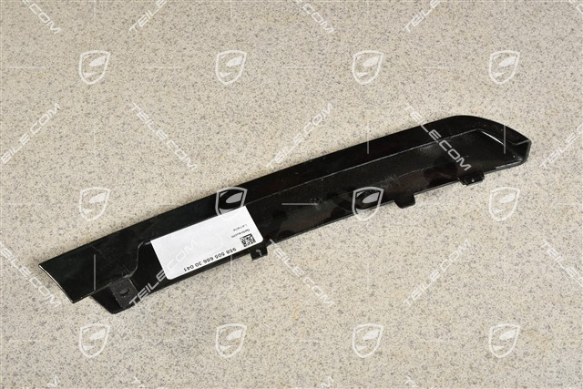 Turbo S, Front bumper disc / trim, upper, black, R