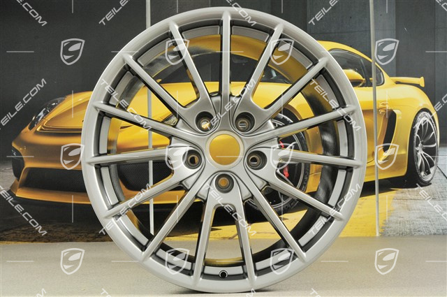 20" Komplet felg Panamera Sport, 9,5J x 20 ET65 + 11,5 J x 20 ET63, GT Silver metalik