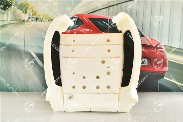 Foam part, front seat vented