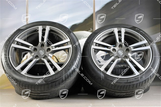 20-inch Turbo II summer wheel set, wheels 9,5 Jx20 ET 65+11 Jx20 ET 68+ tyres 255/40 ZR 20 (101Y) XL, mint condition / 100 km