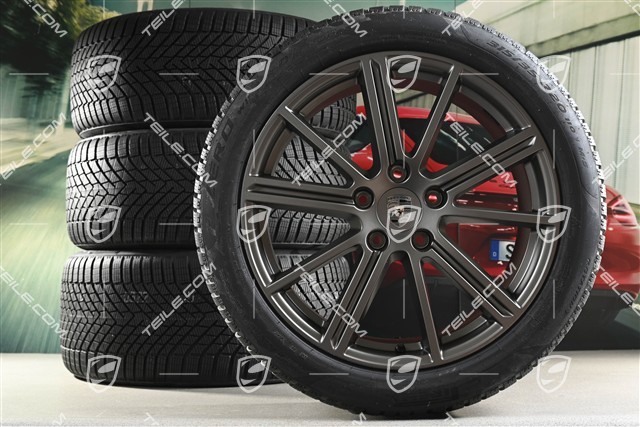 20-inch Panamera Turbo Winter wheel set, wheel rims 9,5J x 20 ET71 + 10,5J x 20 ET71 + Pirelli winter tyres 275/40 R20 + 315/35 R20, Turbonit