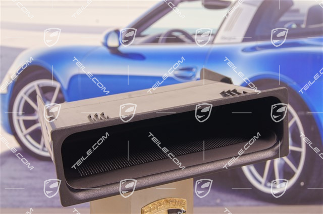 Centre console shelf, satin black instead of radio