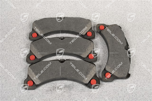 Brake pads, front axle