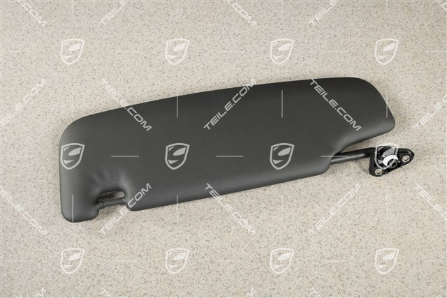 Blenda przeciwsłoneczna, z lusterkiem, Czarna, RHD, R