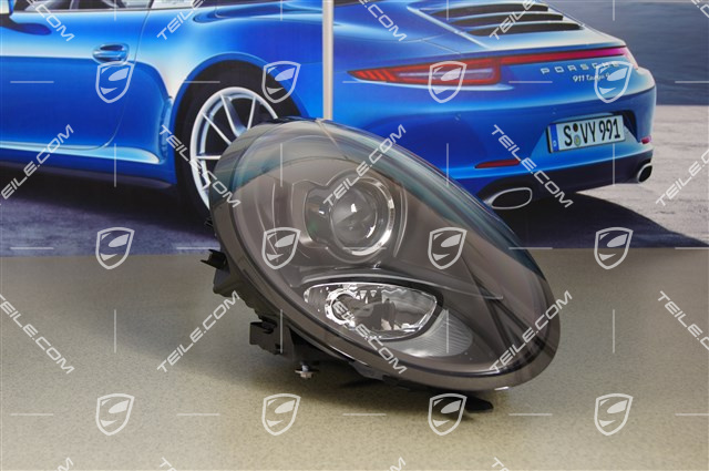 Headlight with dynamic curve light, black, R