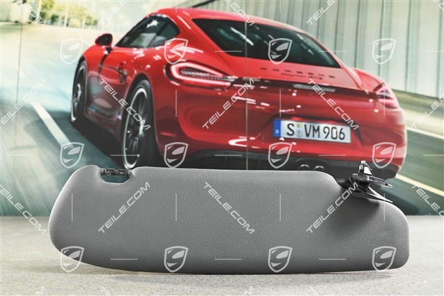 Sonnenblende, Kunstleder, Steingrau, L