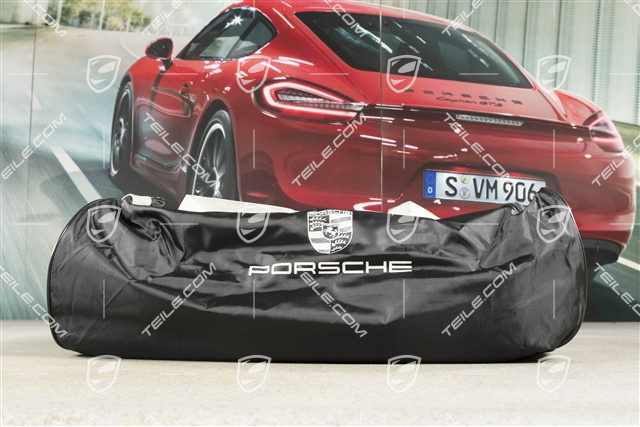 Pokrowiec na samochód, do użytku wewnętrznego, Kolorwy herb czarne napisy