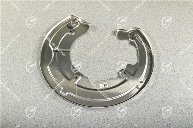 Rear axle disc brake protective plate, L