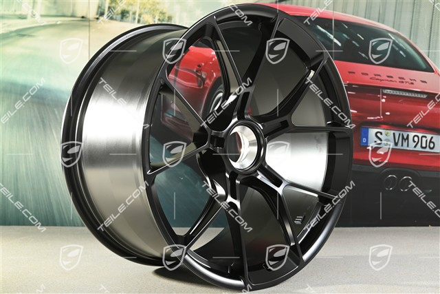 21" GT3 Felge, 11,5J x 21 ET46, Schwarz Seidenmatt