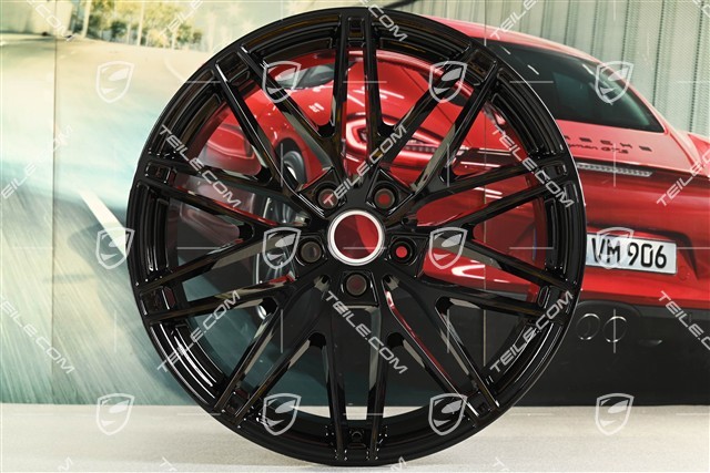 22" felga Macan RS Spyder Design, 11J x 22 ET47, czarny wysoki połysk