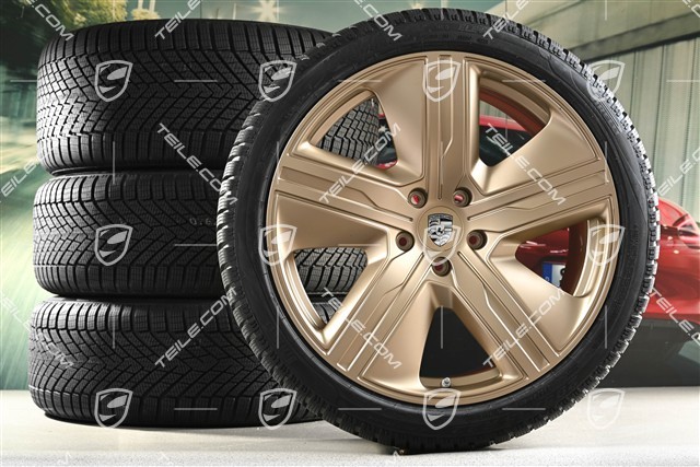 22" Macan Exclusive Design Winterräder Satz, Felgen 9J x 22 ET29 + 11J x 22 ET47 + NEUE Pirelli Winterreifen 255/40 R22 + 295/35 R22, neodyme