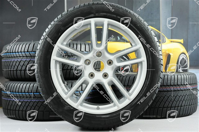 19" Koła zimowe, komplet "Panamera", felgi 9J x 19 ET64 + 10,5 J x 19 ET62 + NOWE opony zimowe Continental ContiWinterContact PS830 P 265/45 R19 + 295/40 R19