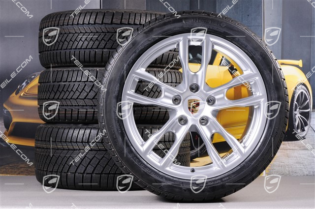 19" Koła zimowe komplet, Boxster S, 8J x 19 ET57 + 9,5J x 19 ET45, opony zimowe Continental WinterContact 235/40 R19 + 265/40 R19, bez czujników RDK