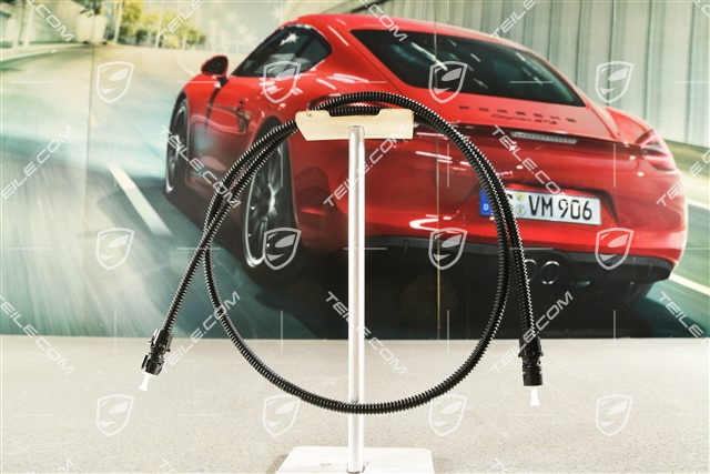 Connecting line, window cleaning system washer line, rear window washer hose