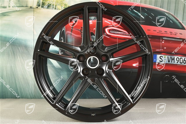 20" Felge "Macan Turbo", 10J x 20 ET19, BORBET, schwarz seidenmatt