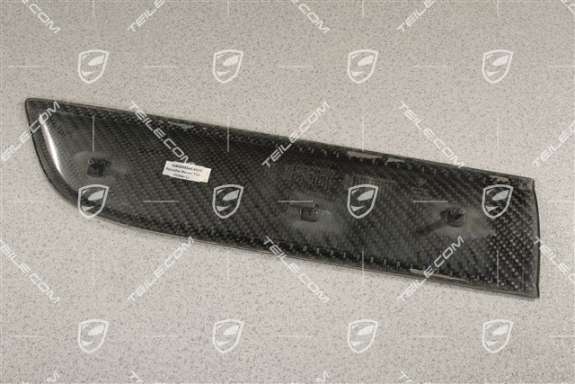 Rear door cover / trim, Carbon Gloss Black, L
