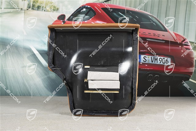 Back seat lower / cushion, Coupe/Targa, draped leather, Brown/Natural, R