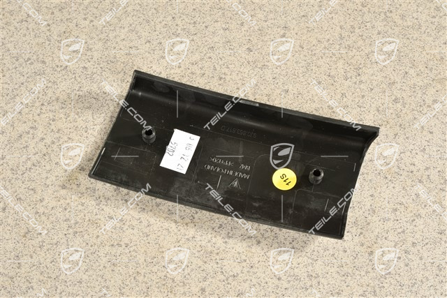 Nakładka błotnika przedniego, dolna, czarna satyna, L