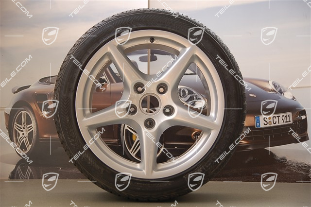 18" Winterräder Satz Carrera III, 8J x 18 ET 57 + 11J x 18 ET 51, C4/C4S