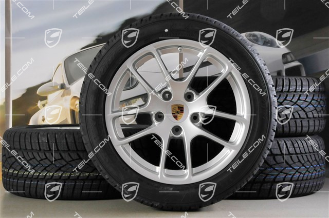 18" Cayman koła zimowe komplet, 8J x 18 ET57 + 9J x 18 ET47 + opony zimowe Dunlop SP Winter Sport 3D 235/45 R18 + 265/45 R18, bez czujników RDK