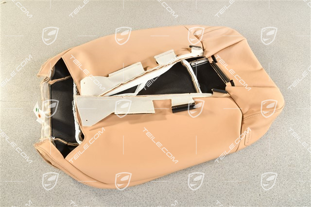 Lehnenbezug, Leder, komfortsitz, Belüftet, Luxorbeige, R