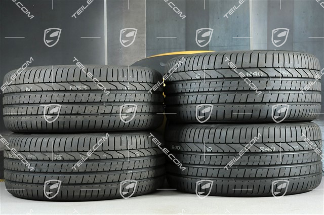 21" Cayenne Exclusive Design Sommerräder Satz, Felgen 9,5J x 21 ET46 + 11,0J x 21 ET58 + Pirelli P Zero Sommerreifen 285/40 R21 + 315/35 R21, mit RDK-Sensoren