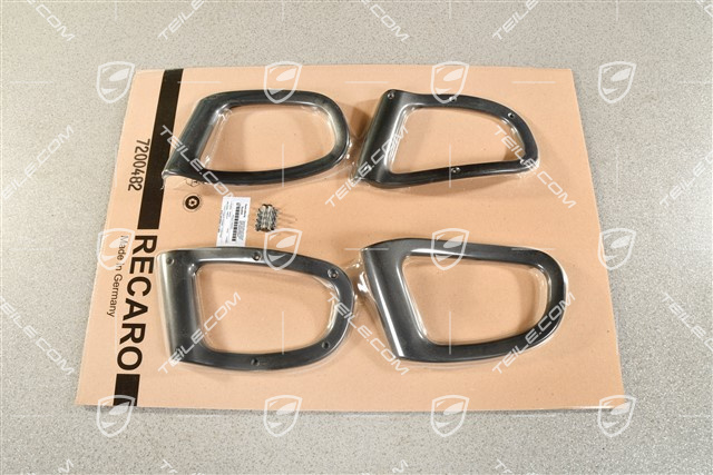 Zestaw prowadnic pasów bezpieczeństwa fotela kubełkowego, górne