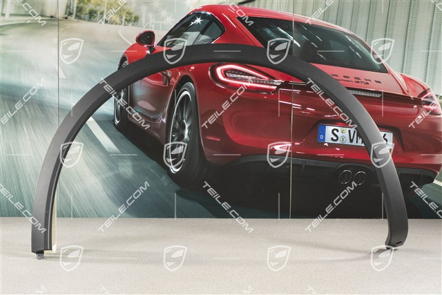 Radabdeckung, Hinten, Satinschwarz, L