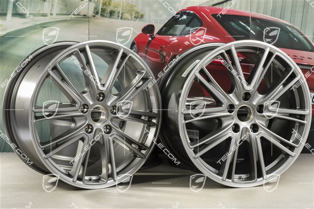 20-inch wheel rim Exclusive Design, 10,5J x 20 ET71 + 9,5J x 20 ET71, for winter use, platinum silver