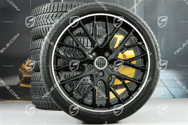 21-inch winter wheels set "SportDesign", rims 9,5 J x 21 ET71 + 10,5 J x 21 ET71 + Pirelli Sottozero III winter tires 275/35 R21 + 315/30 R21, black high gloss