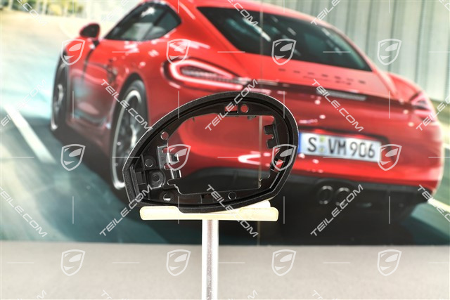 Abdeckkappe, Spiegelfussgehäuse / Spiegel, Blende unten, Satinschwarz, L