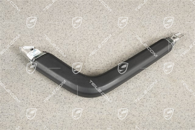 Grab handle centre console, Leather, Black, R