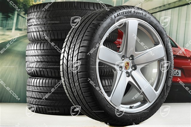 21" Sport Classic summer wheel set, wheel rims 9,5J x 21 ET27 + 10J x 21 ET19 + NEW Michelin summer tyres 265/40 R21 + 295/35 R21, with TPM