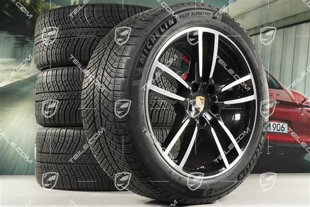 20-inch Cayenne COUPE Sport winter wheel set, rims 9J x 20 ET50 + 10,5J x 20 ET55 + Michelin winter tyres 275/45 R20 + 305/40 R20, with TPMS