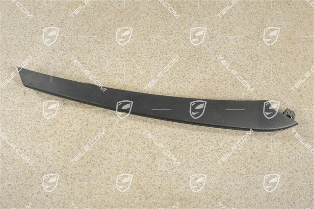 Front bumper disc / trim, Satin black, lower, R