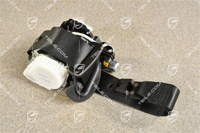 Sicherheitsgurt, schwarz, Front, L