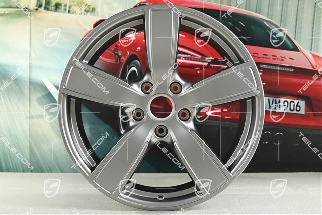 20-inch wheel rim Carrera Sport, 8,5J x 20 ET57, platinum satin matt