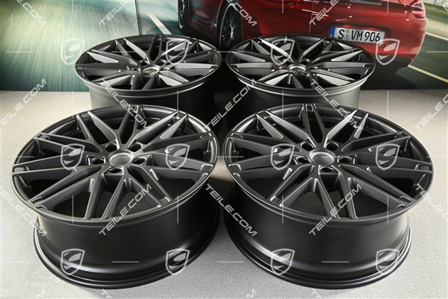 22" Macan RS Spyder Design wheel set, 9J x 22 ET29 + 11J x 22 ET47, vesuvio grey