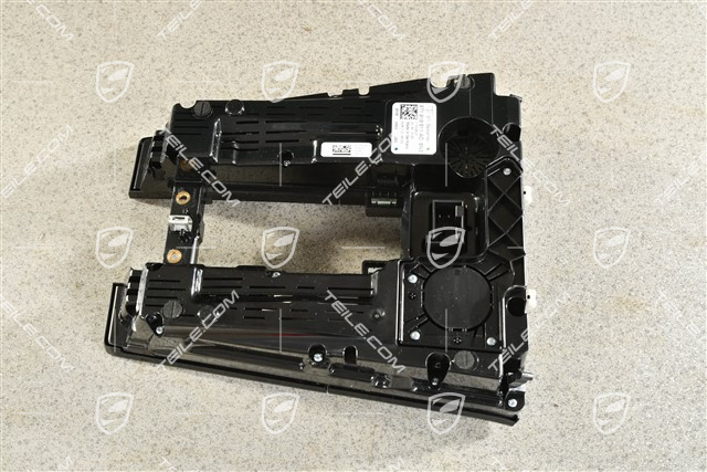 Air condition control unit / panel, front, Black matte