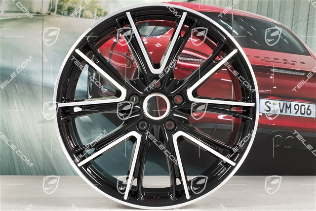21-inch wheel rim Panamera Exclusive, 9,5J x 21 ET71, black high gloss