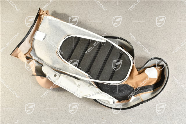 Materiał siedzenia / oparcia, skóra z wytłoczonym herbem Porsche, Mojave, R