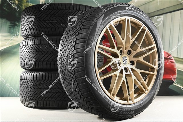 21" RS Spyder Design Winterräder Satz, Felgen 9,5J x 21 ET46 + 11,0J x 21 ET58 + Pirelli Winterreifen 285/45 R21 + 305/40 R21, mit RDK-Sensoren, Neodyme