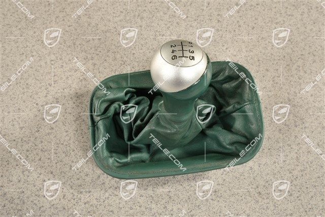 Carrera S, Schaltknauf / Schaltknopf, Nephritegrün