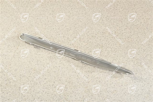 Front bumper retaining frame, upper cover, Titan Metallic, R