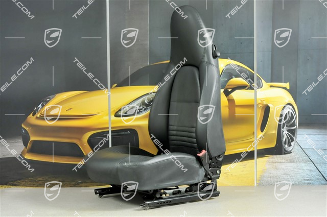 Sitz, el. einstellbar, Heizung, Leder/Kunstleder, Schwarz, R